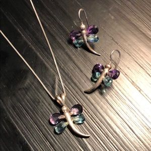 Earring necklace set